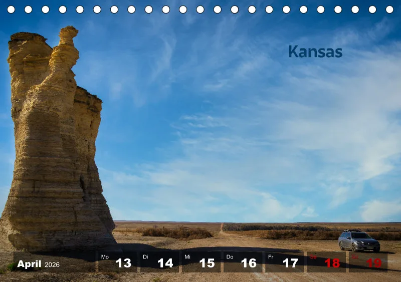USA - 50 states Wochenkalender 2026