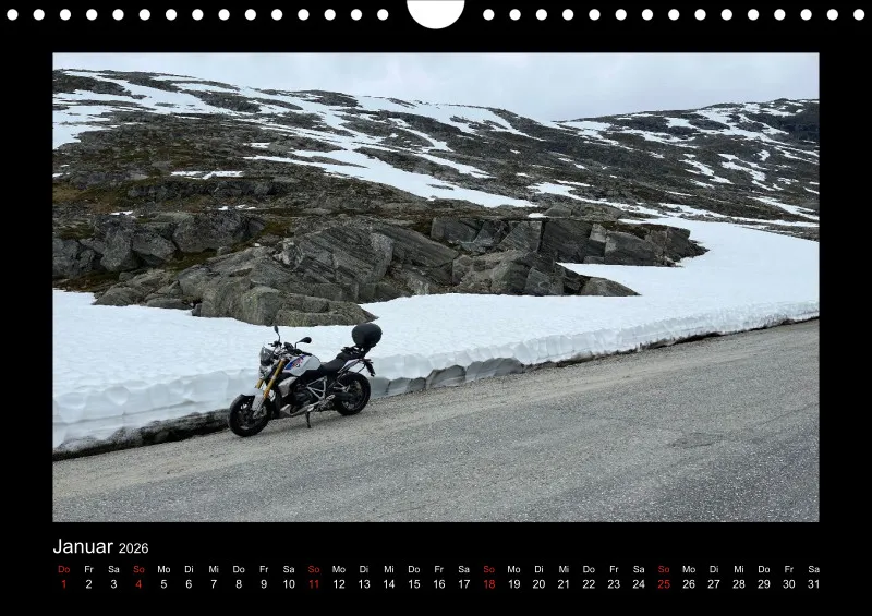 A4 Kalender - Mit Rahmen