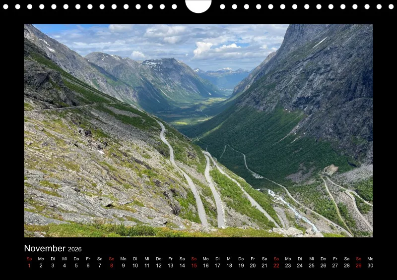 A4 Kalender - Mit Rahmen