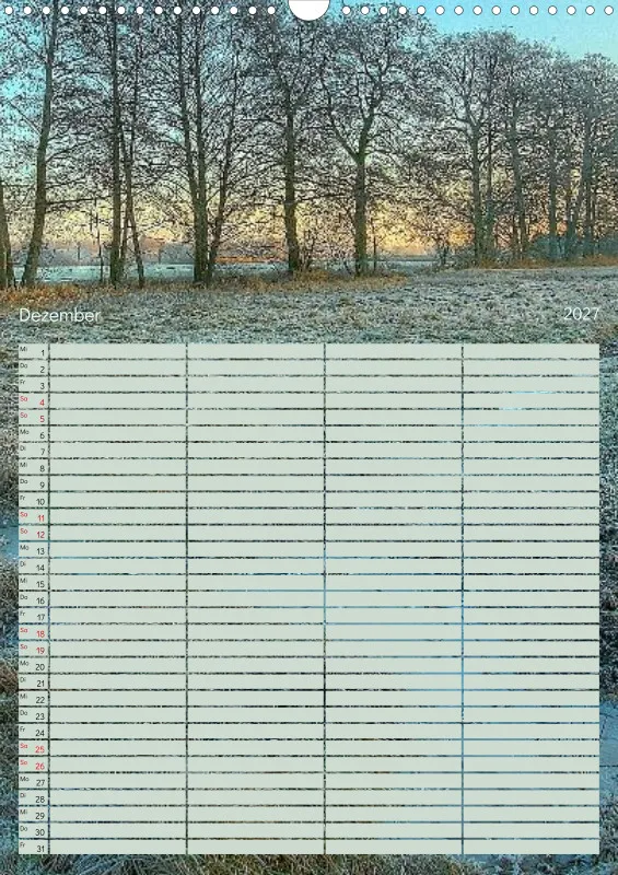 Familienplaner 2027 - Fotoromantik