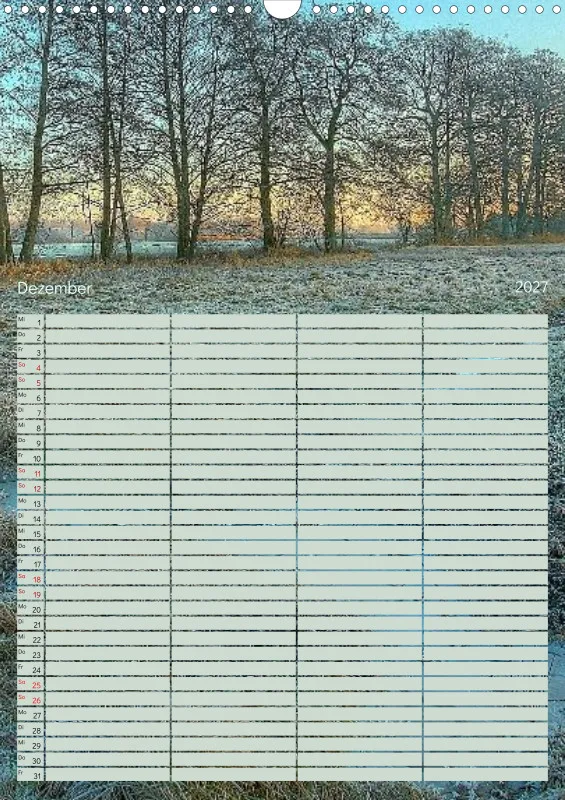 Familienplaner 2027 - Fotoromantik