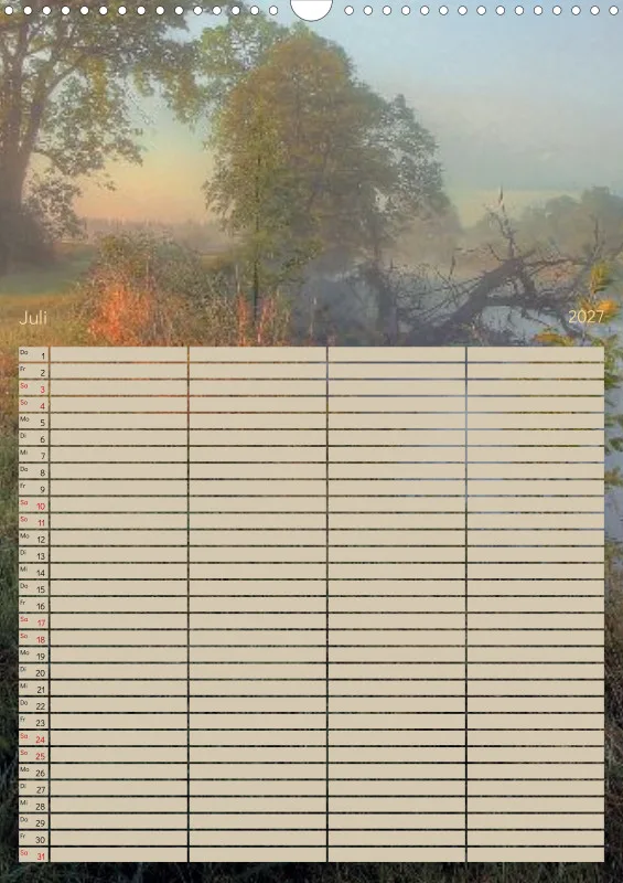 Familienplaner 2027 - Fotoromantik