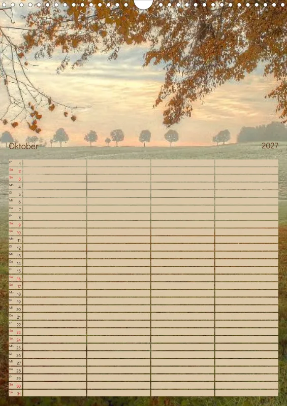 Familienplaner 2027 - Fotoromantik