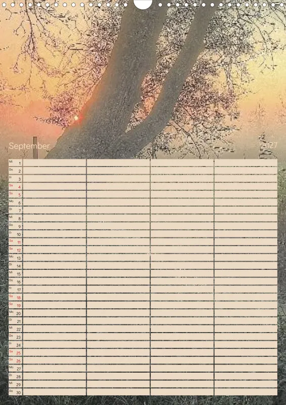 Familienplaner 2027 - Fotoromantik