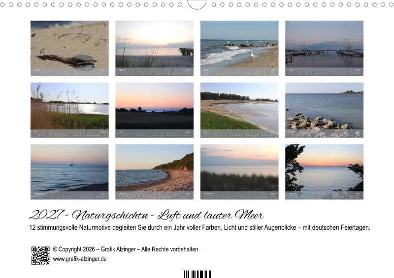 A3 Kalender - Naturgschichtn - Luft und lauter Meer