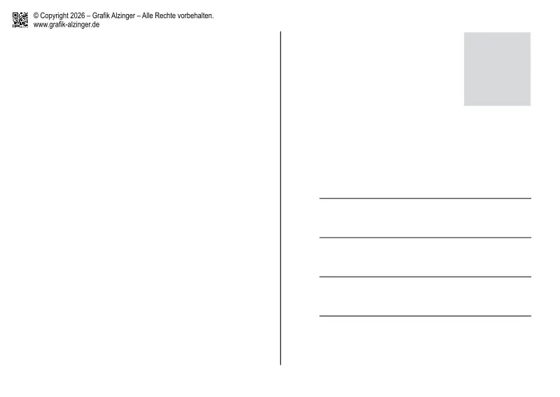 Postkarte - Blaumeise