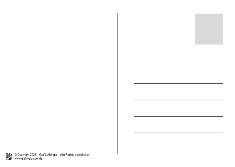 Postkarte - Blaumeise