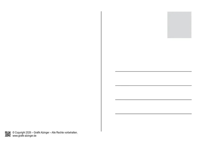 Postkarte - Blaumeise