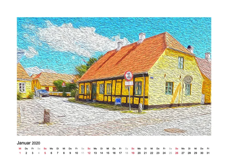 Tischkalender Nord-Dänemark 2020