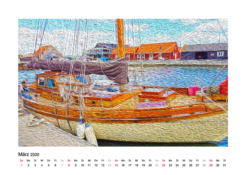 Tischkalender Nord-Dänemark 2020