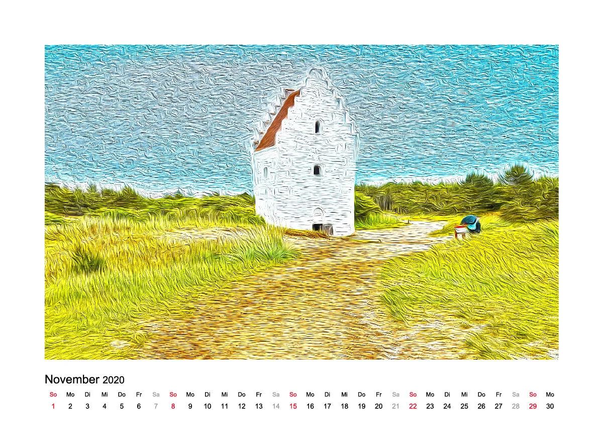 Tischkalender Nord-Dänemark 2020