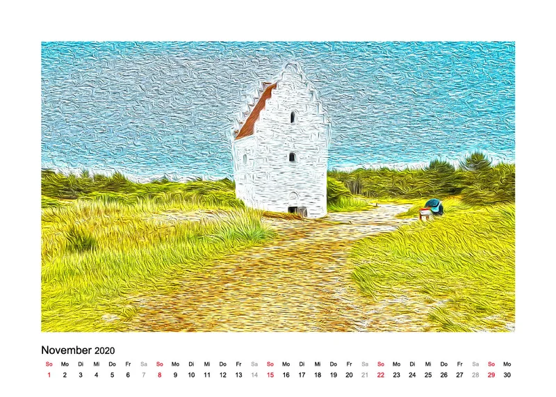 Tischkalender Nord-Dänemark 2020
