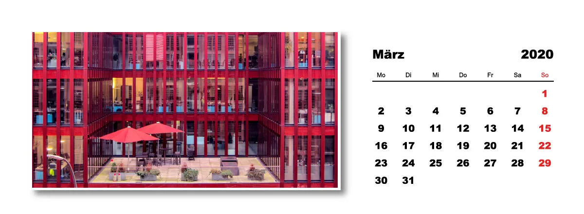 Tischkalender Hamburg 2020