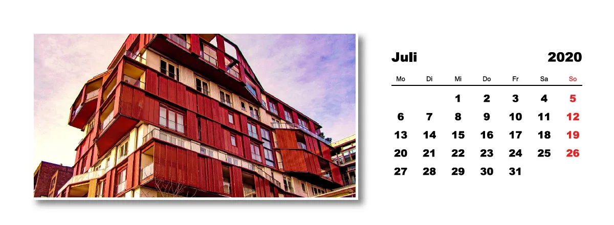 Tischkalender Hamburg 2020