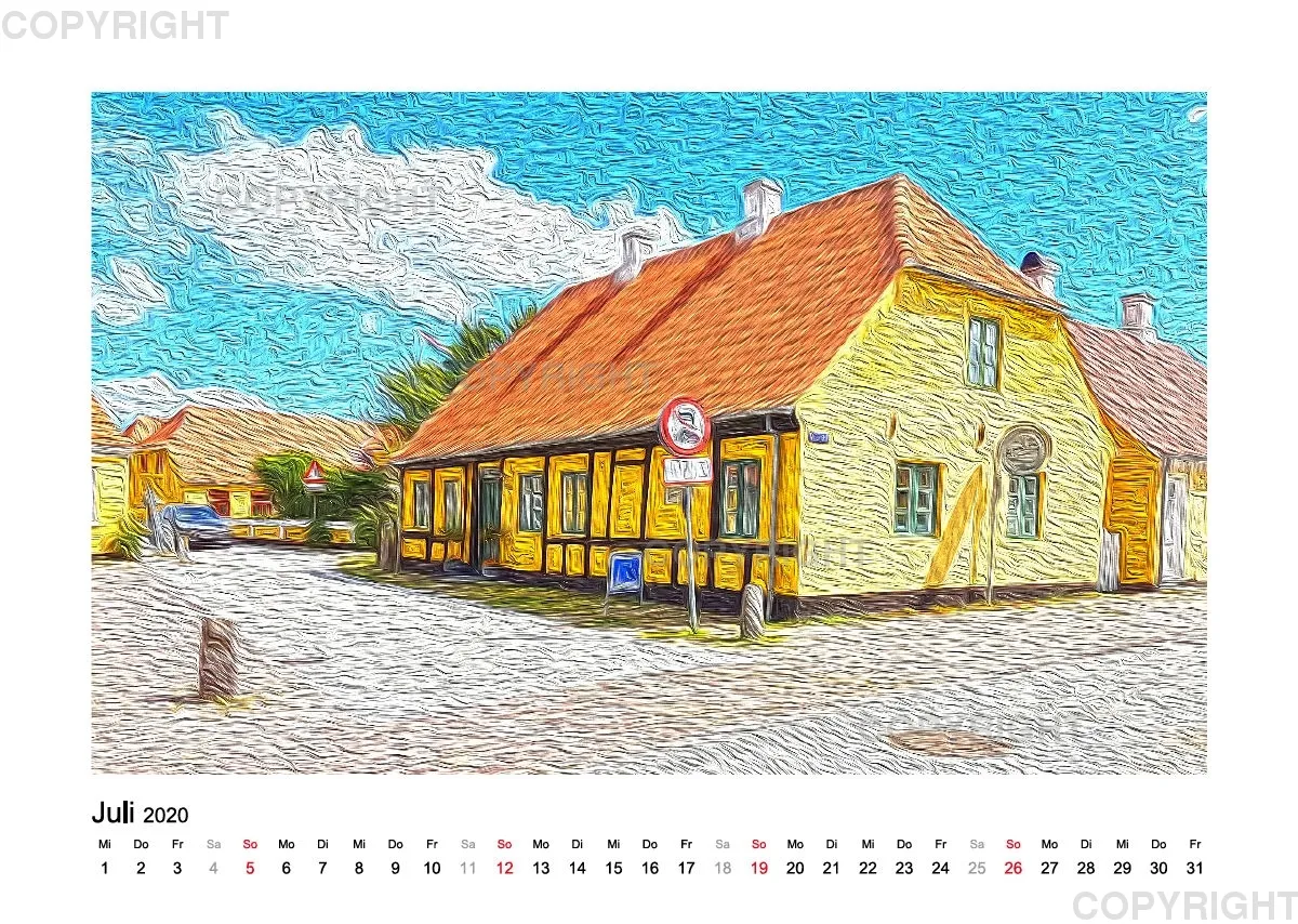 Nord-Dänemark A3 Kalender 2020