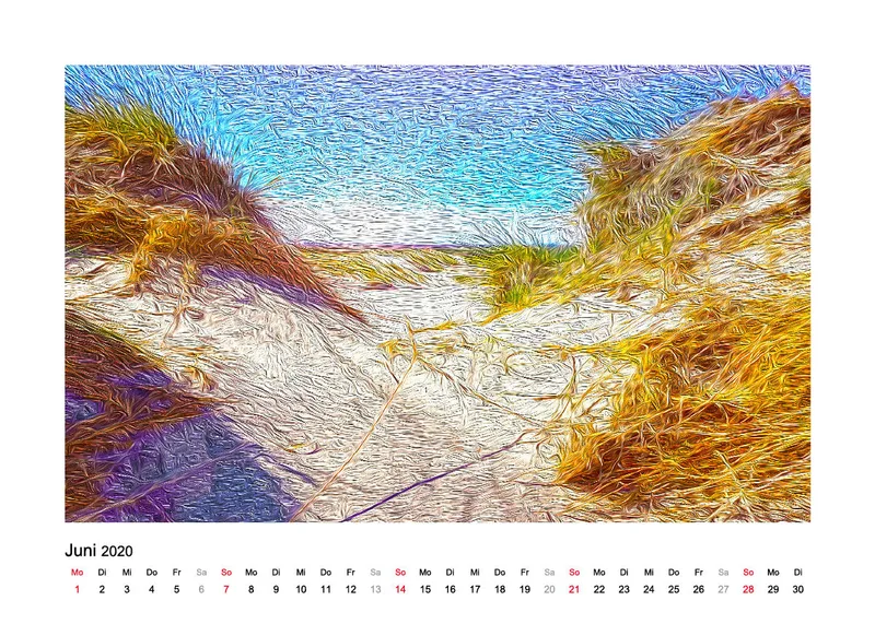 Tischkalender Nord-Dänemark 2020