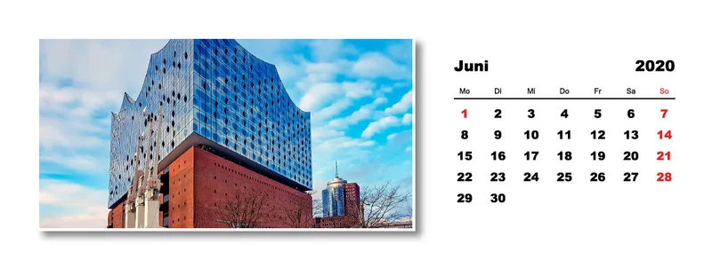 Tischkalender Hamburg 2020