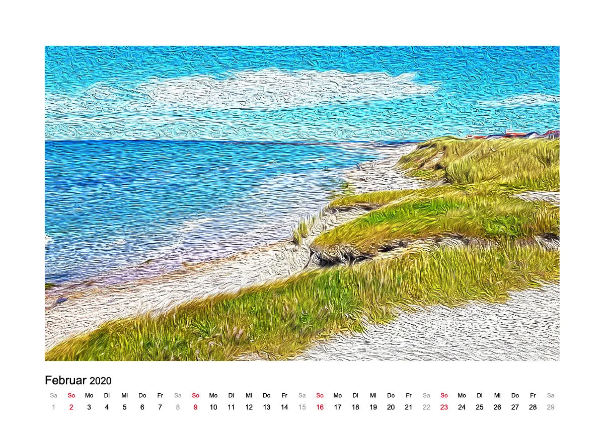 Tischkalender Nord-Dänemark 2020