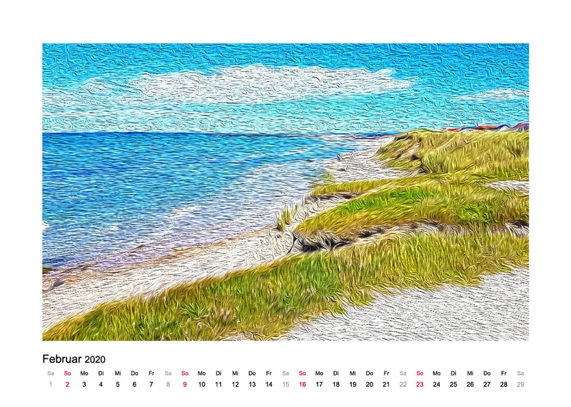 Tischkalender Nord-Dänemark 2020