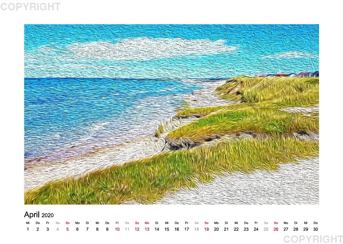 Nord-Dänemark A3 Kalender 2020