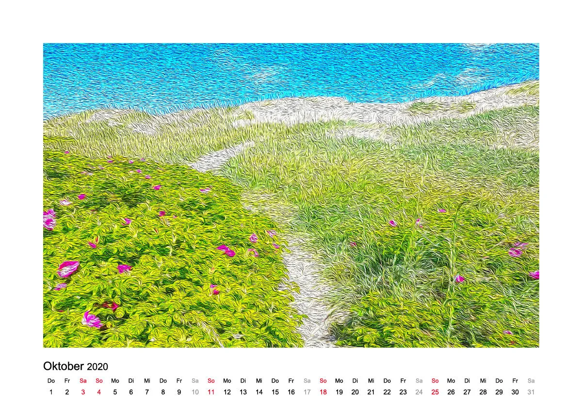 Tischkalender Nord-Dänemark 2020