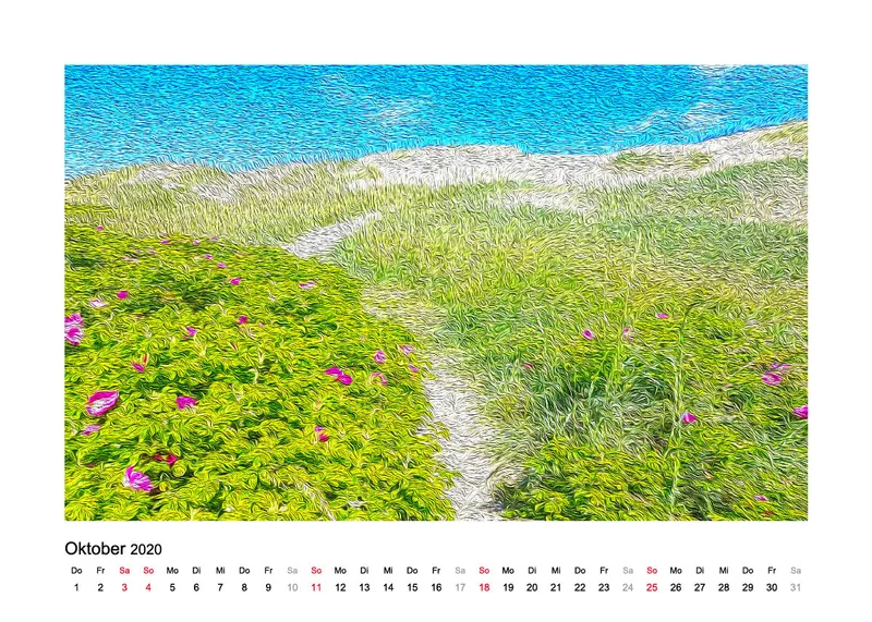 Tischkalender Nord-Dänemark 2020