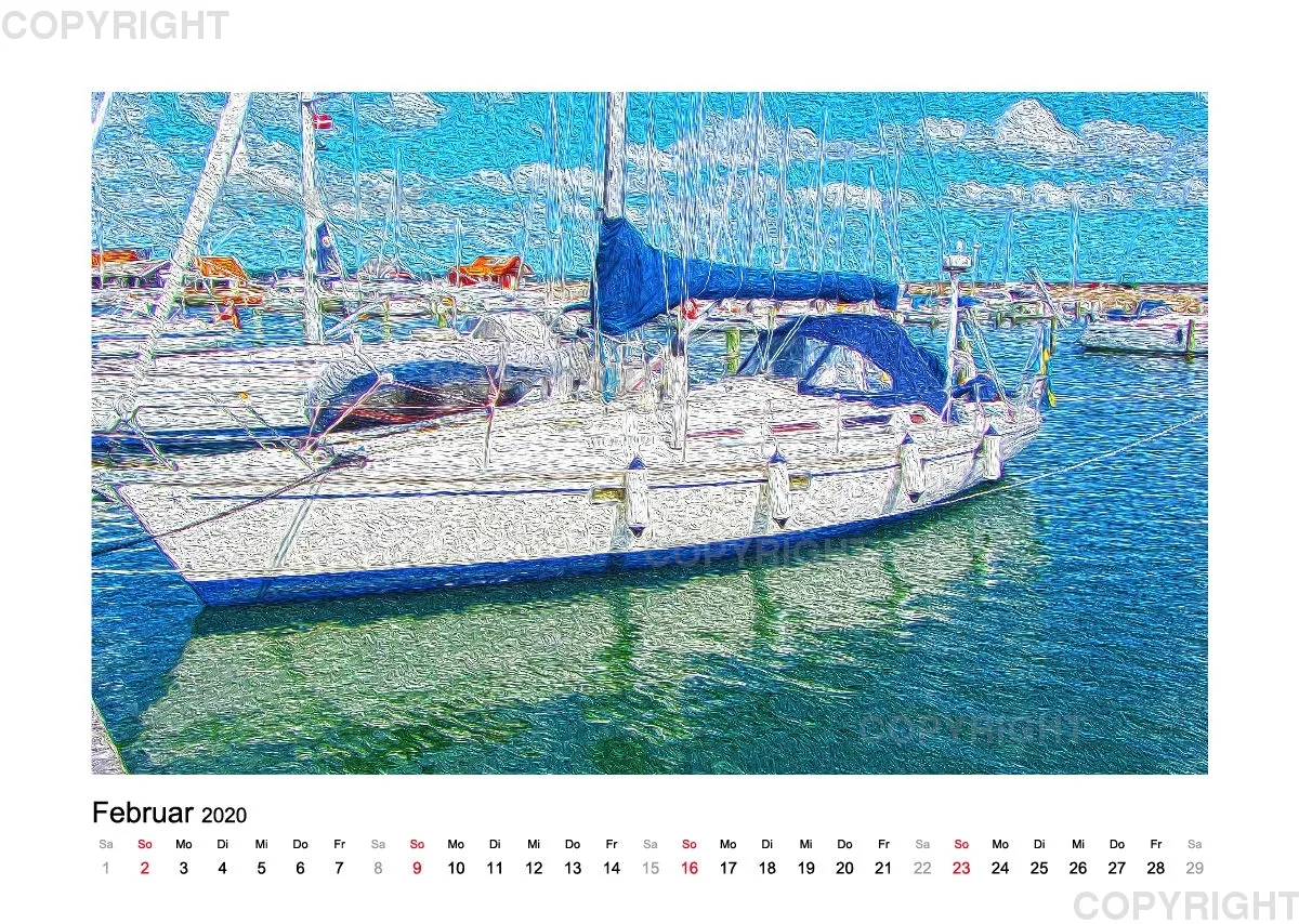 Nord-Dänemark A3 Kalender 2020