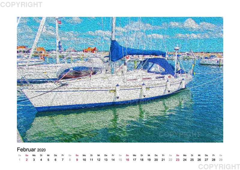 Nord-Dänemark A3 Kalender 2020