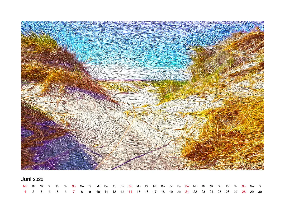 Tischkalender Nord-Dänemark 2020