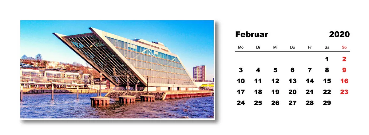 Tischkalender Hamburg 2020