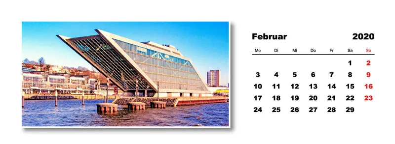 Tischkalender Hamburg 2020