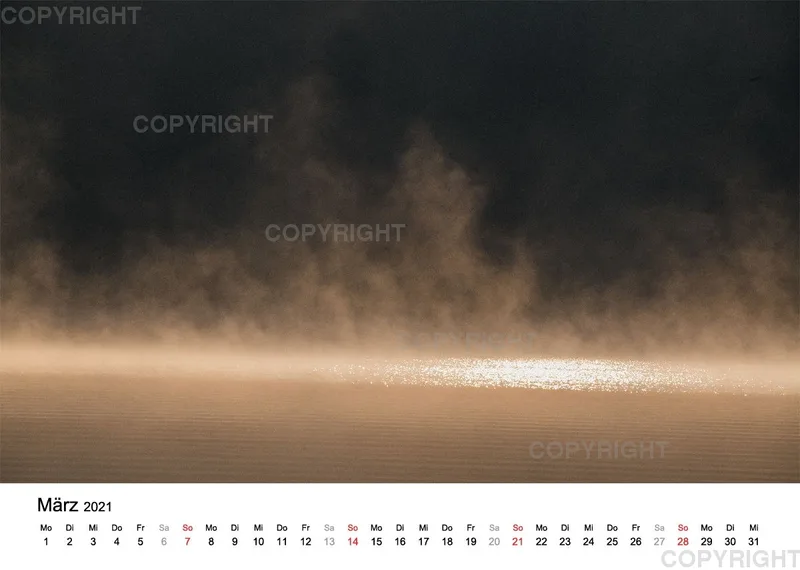 Nebel über dem See (DIN A4)
