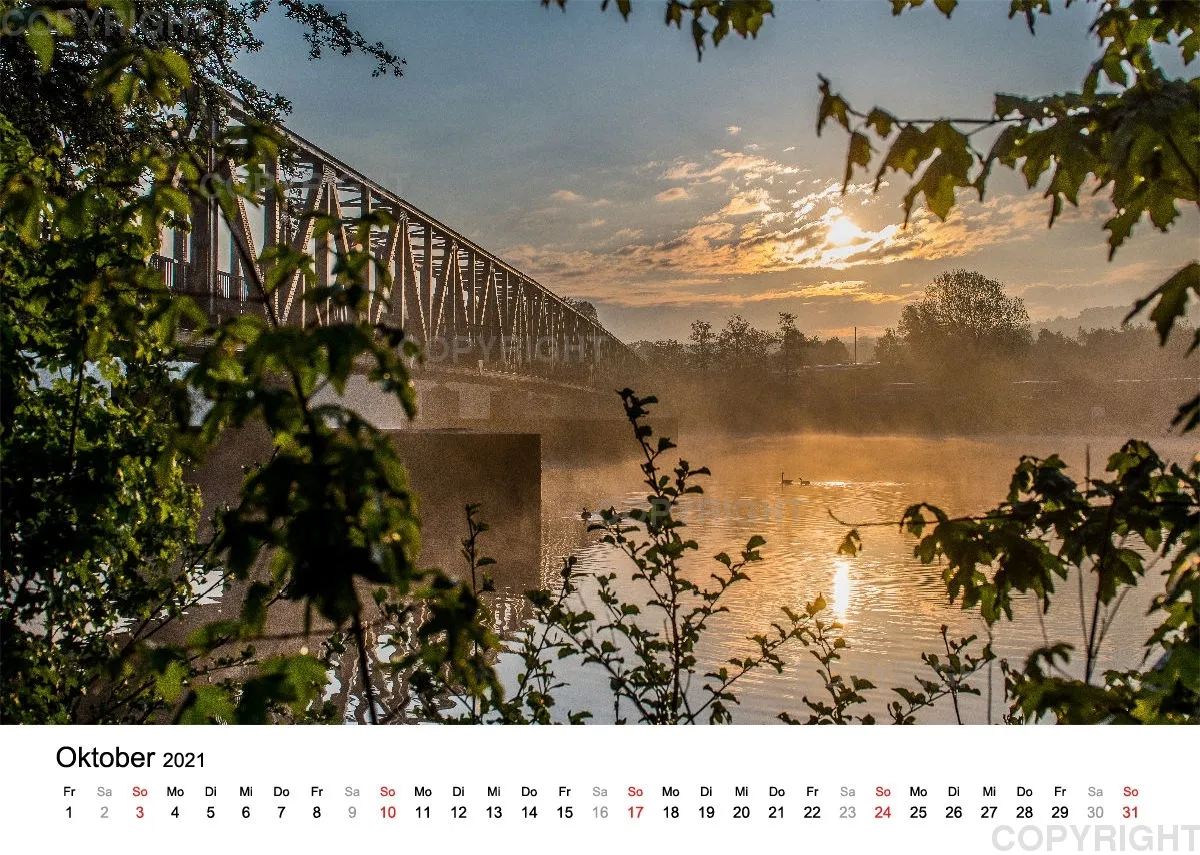 Nebel über dem See (DIN A4)