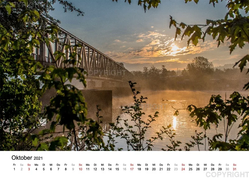 Nebel über dem See (DIN A4)