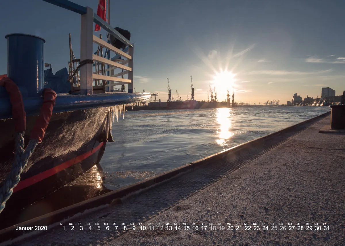 HAMBURG - IN LOVE WITH THE CITY 2020 - A5 Tischkalender