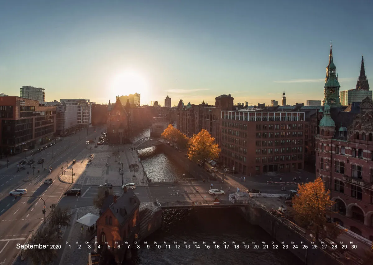 HAMBURG - IN LOVE WITH THE CITY 2020 - A2 Wandkalender