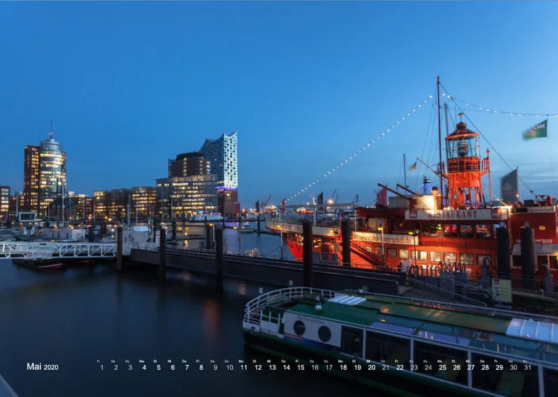 HAMBURG - IN LOVE WITH THE CITY 2020 - A4 Wandkalender