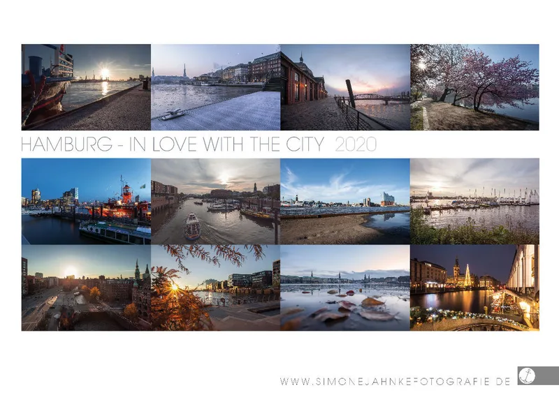 HAMBURG - IN LOVE WITH THE CITY 2020 - A3 Wandkalender