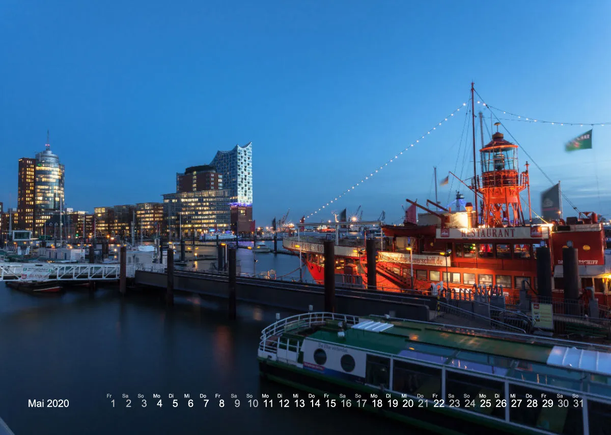 HAMBURG - IN LOVE WITH THE CITY 2020 - A5 Tischkalender