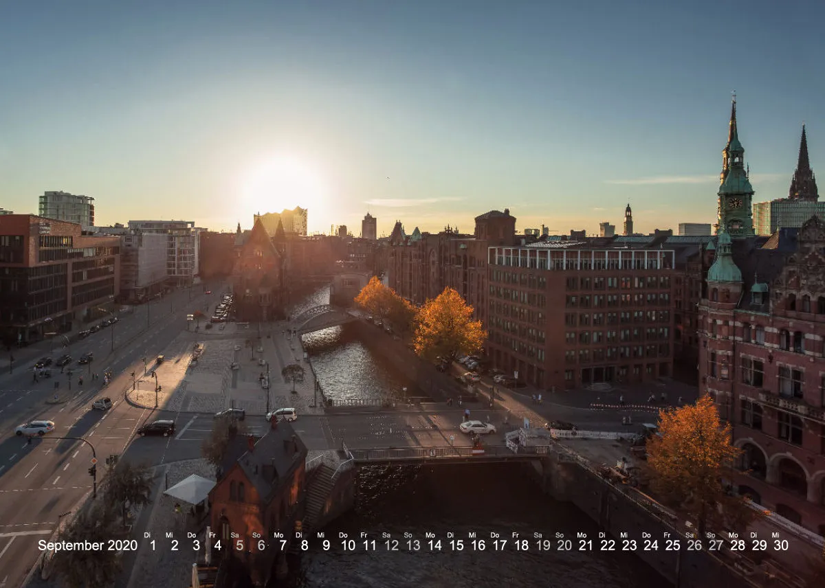 HAMBURG - IN LOVE WITH THE CITY 2020 - A5 Tischkalender