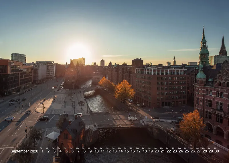 HAMBURG - IN LOVE WITH THE CITY 2020 - A5 Tischkalender