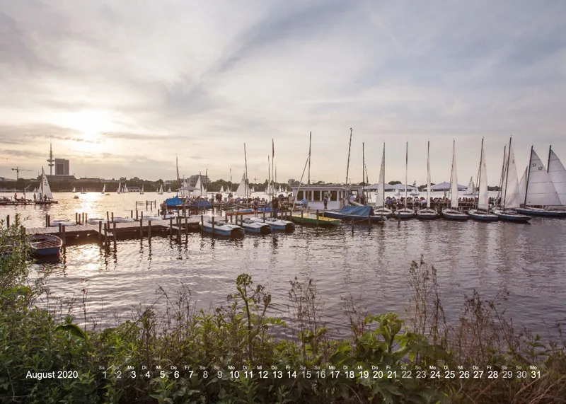HAMBURG - IN LOVE WITH THE CITY 2020 - A5 Tischkalender
