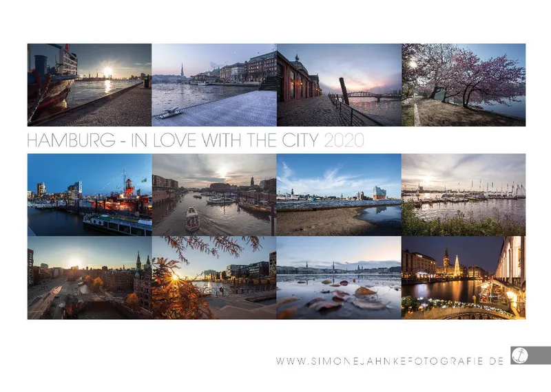 HAMBURG - IN LOVE WITH THE CITY 2020 - A4 Wandkalender