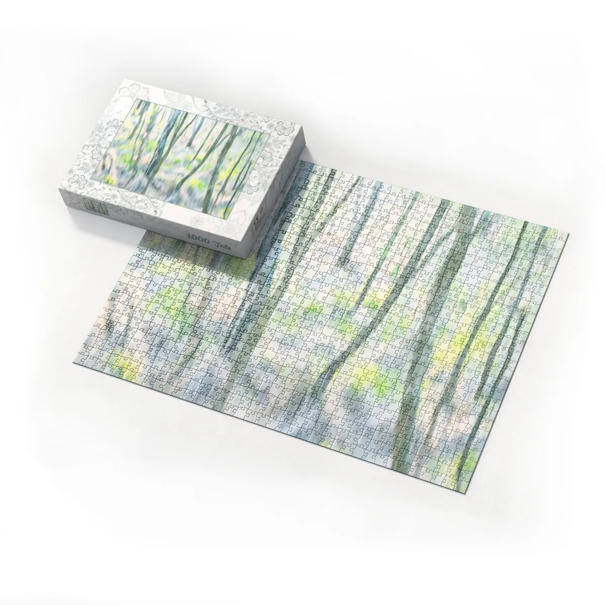 Abstrakter Birkenwald