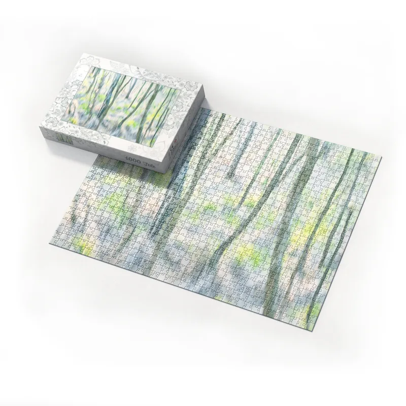 Abstrakter Birkenwald