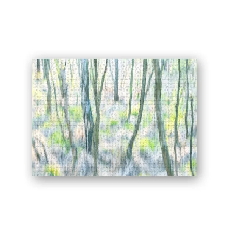 Abstrakter Birkenwald