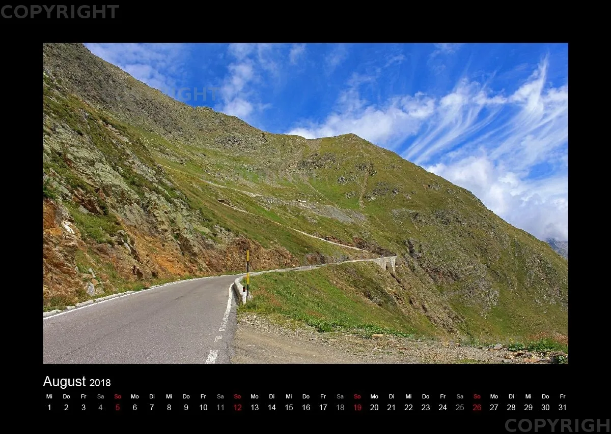 Südtirol-Wandkalender 2018 Din A3 Querformat
