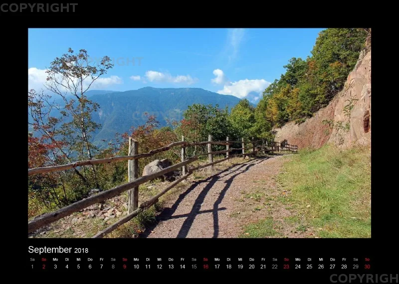 Südtirol-Wandkalender 2018 Din A3 Querformat