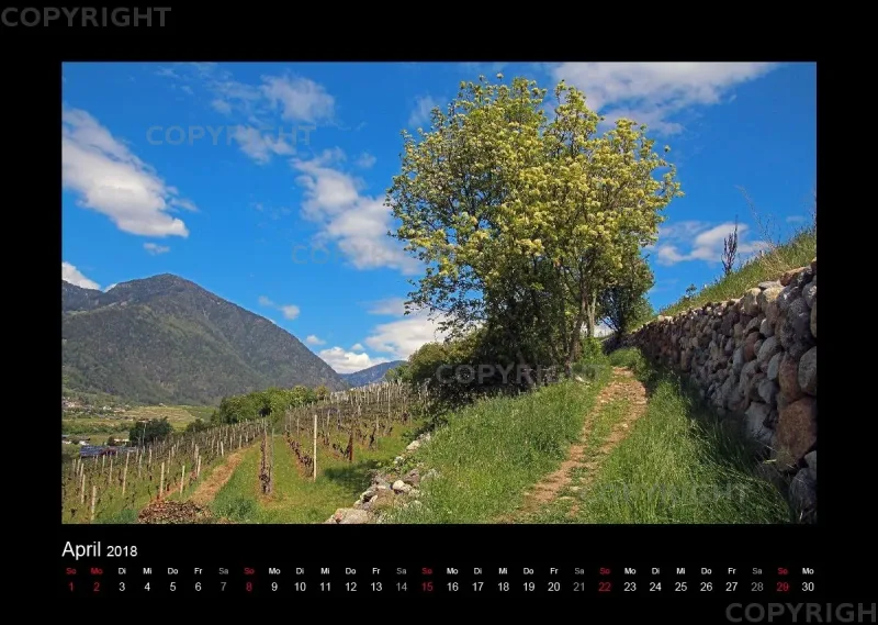 Südtirol-Wandkalender 2018 Din A3 Querformat