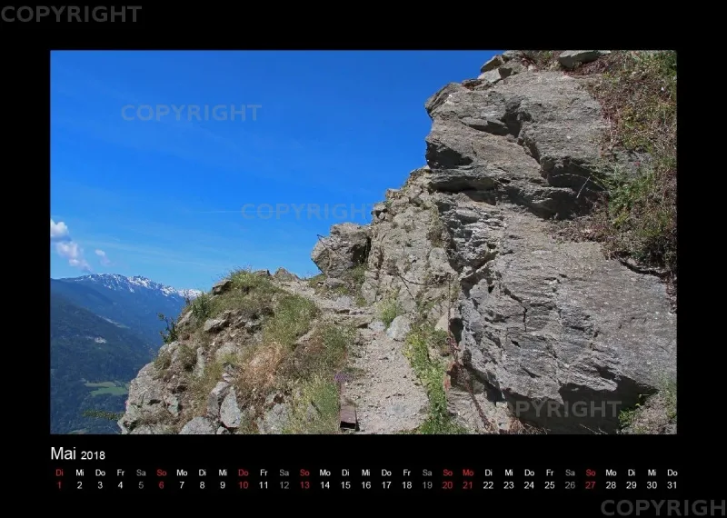 Südtirol-Wandkalender 2018 Din A4 Querformat